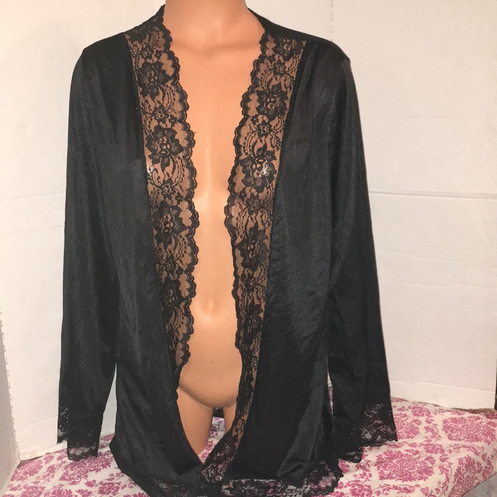 Vintage Silky UnderCover Wear Cover up Bath Robe L - Picture 3 of 8